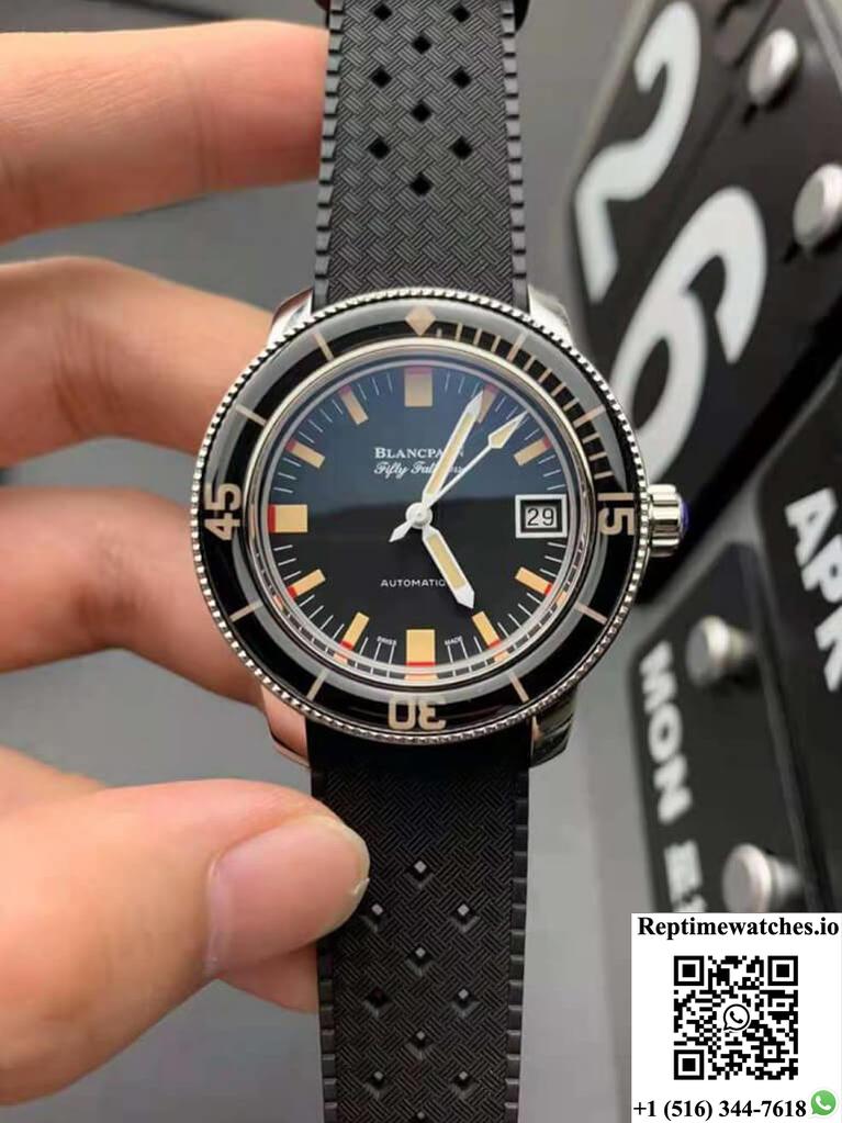 Blancpain Fifty Fathoms Barakuda 5008B 1130 B52A Zf Factory Black Dial-Rep Time Watches