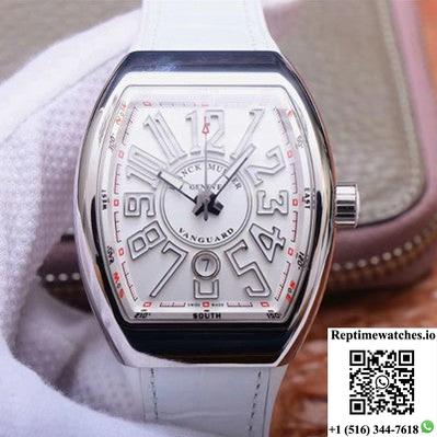 Franck Muller Vanguard V 45 Sc Dt 5N Bc Zf Factory White Dial-Rep Time Watches