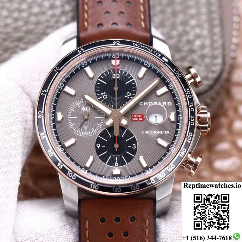 Chopard Classic Racing Mille Miglia Gts Chronograph 168571-6002 V7 Factory Gray Dial-Rep Time Watches
