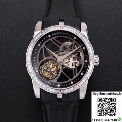 Roger Dubuis Excalibur Rddbex0393 Jb Factory Hollow Tourbillon V3 Diamond-Rep Time Watches