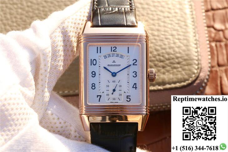 Jaeger-Lecoultre Reverso Q2712510 Rose Gold Silver Dial-Rep Time Watches