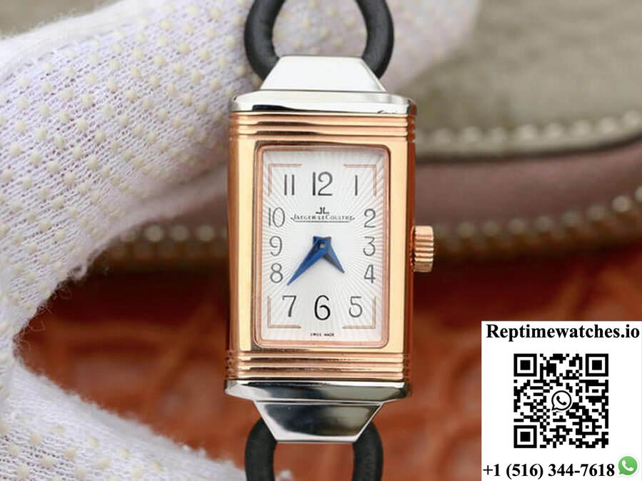 Jaeger-Lecoultre Reverso 3264520 Mg Factory Rose Gold White Dial-Rep Time Watches