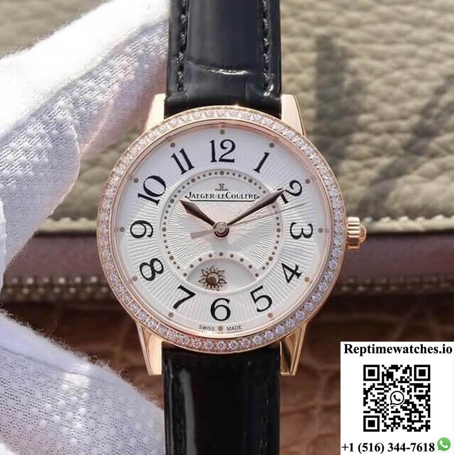 Jaeger Lecoultre Rendez Vous 3442430 Zf Factory Rose Gold Silver Dial-Rep Time Watches