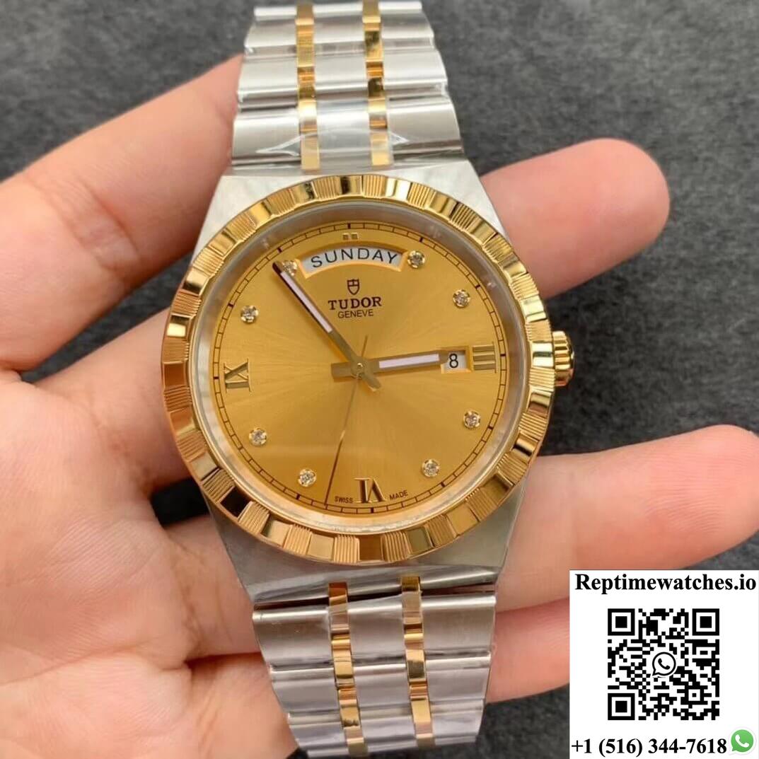 Tudor Royal M28603-0006 V7 Factory Champagne Dial-Rep Time Watches