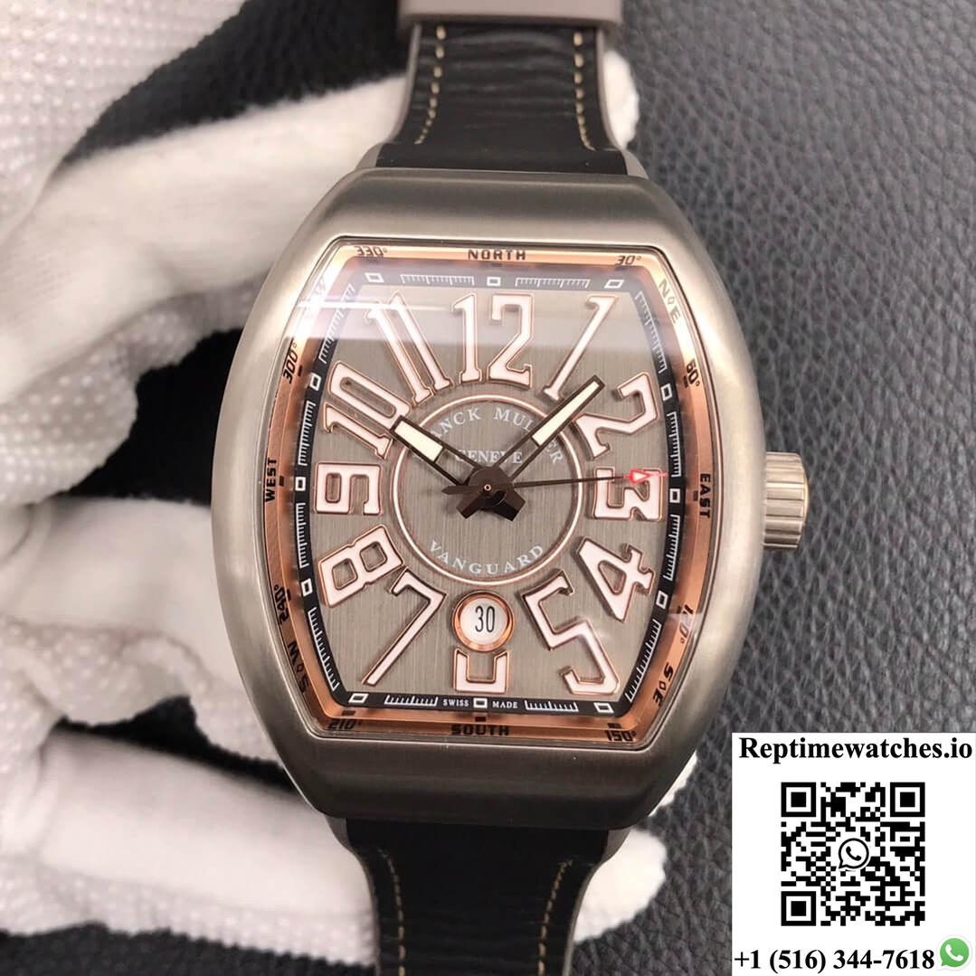 Franck Muller Vanguard V 45 Sc Dt Tt Br 5N Zf Factory Titanium Metal-Rep Time Watches