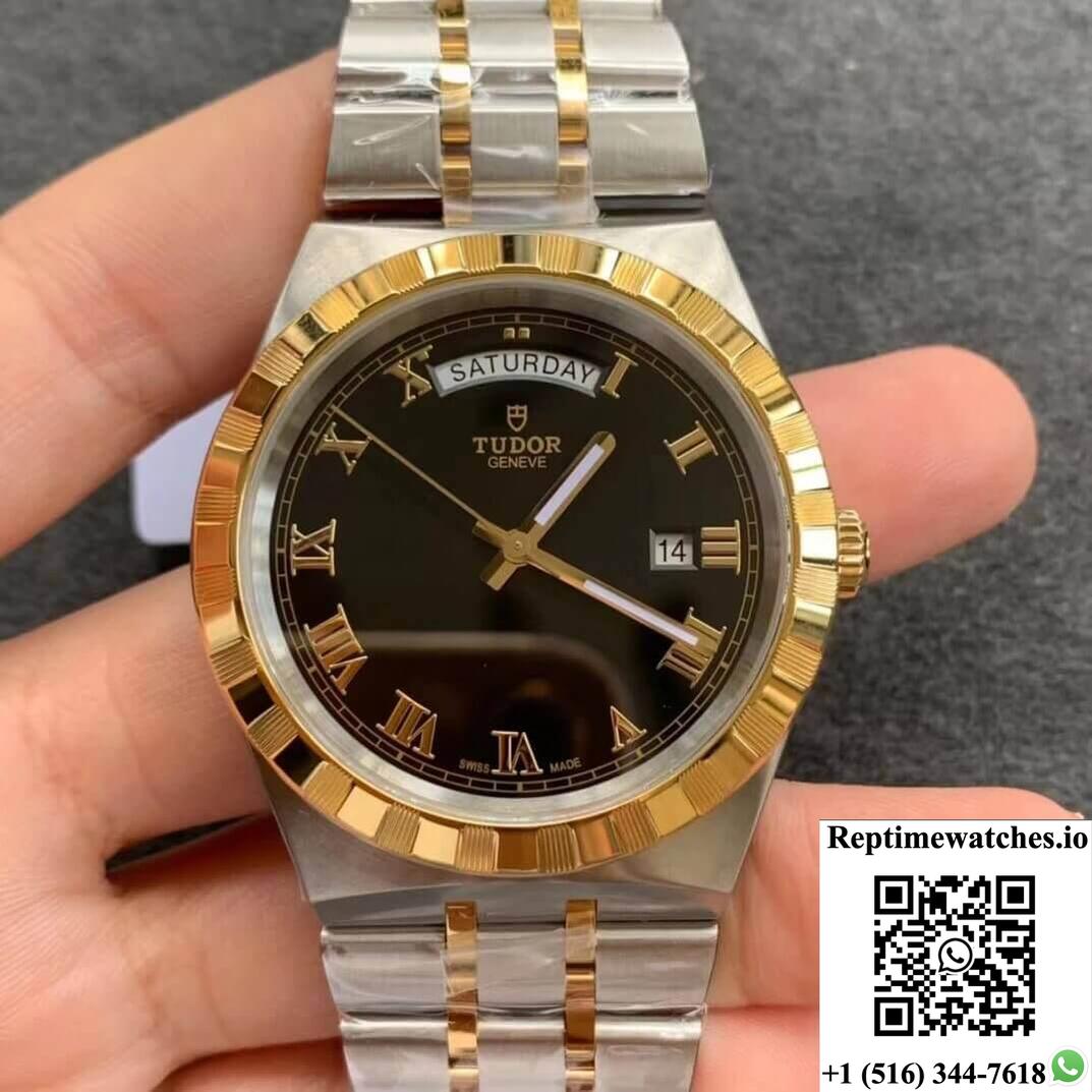 Tudor Royal M28603-0003 V7 Factory Black Dial-Rep Time Watches