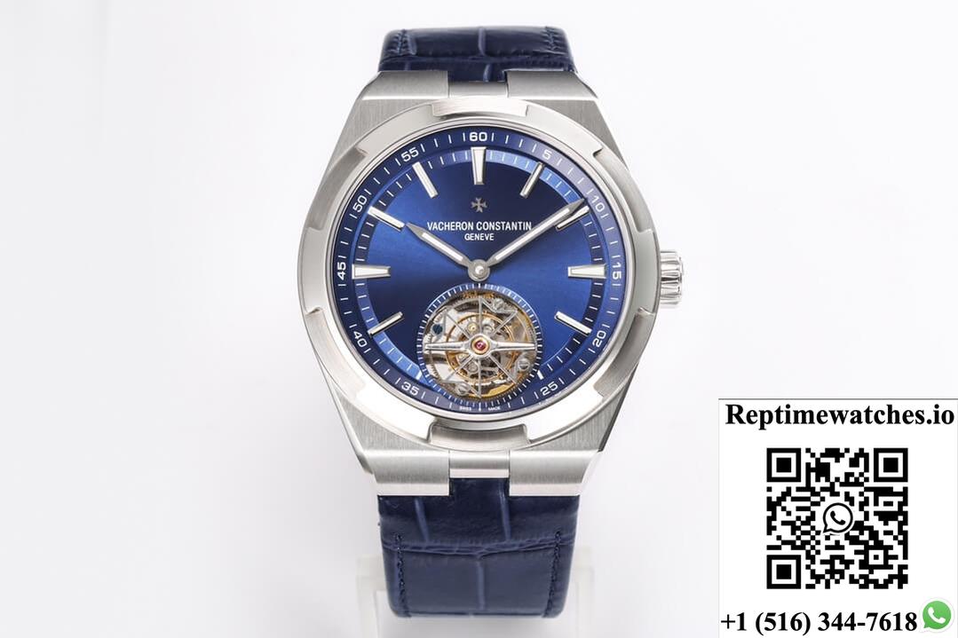 Vacheron Constantin Overseas Tourbillon 6000V/110A-B544 Bbr Factory Blue Strap-Rep Time Watches