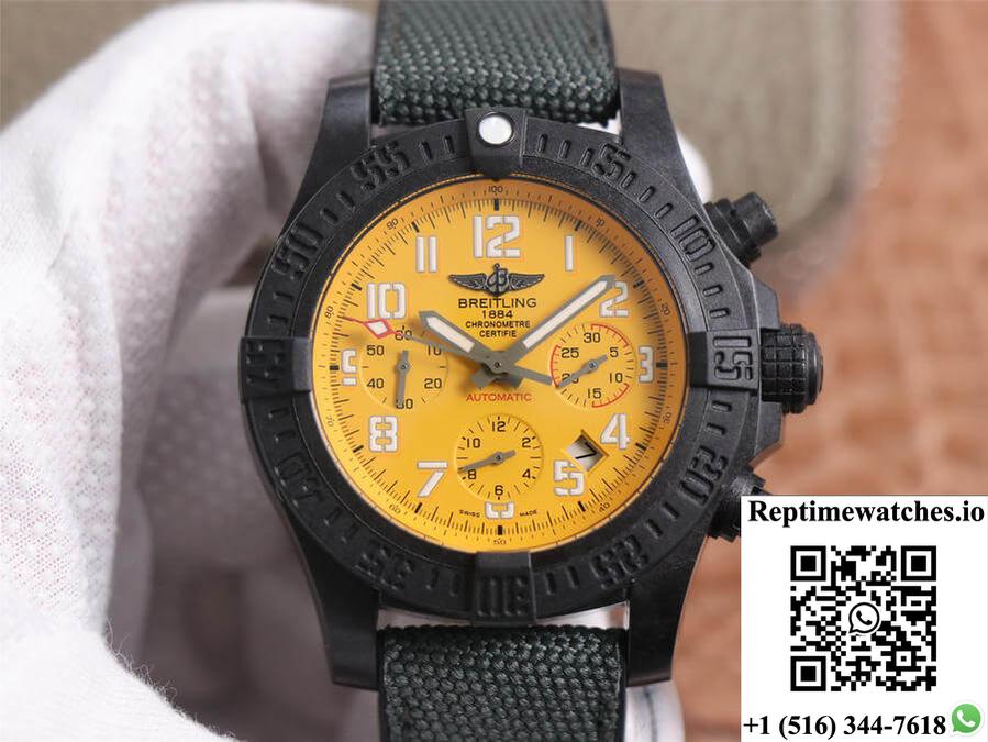 Breitling Avenger Hurricane 12H Xb0180E41I1W1 Gf Factory V2 Yellow Dial-Rep Time Watches