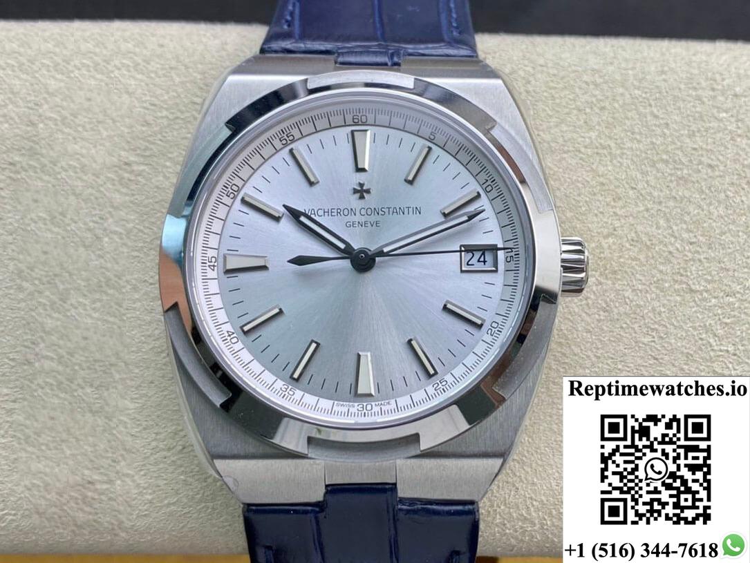 Vacheron Constantin Overseas 4500V 8F Factory Blue Leather Strap-Rep Time Watches