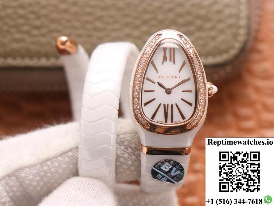 Bvlgari Serpenti 102613 Bv Factory White Ceramic Dial-Rep Time Watches