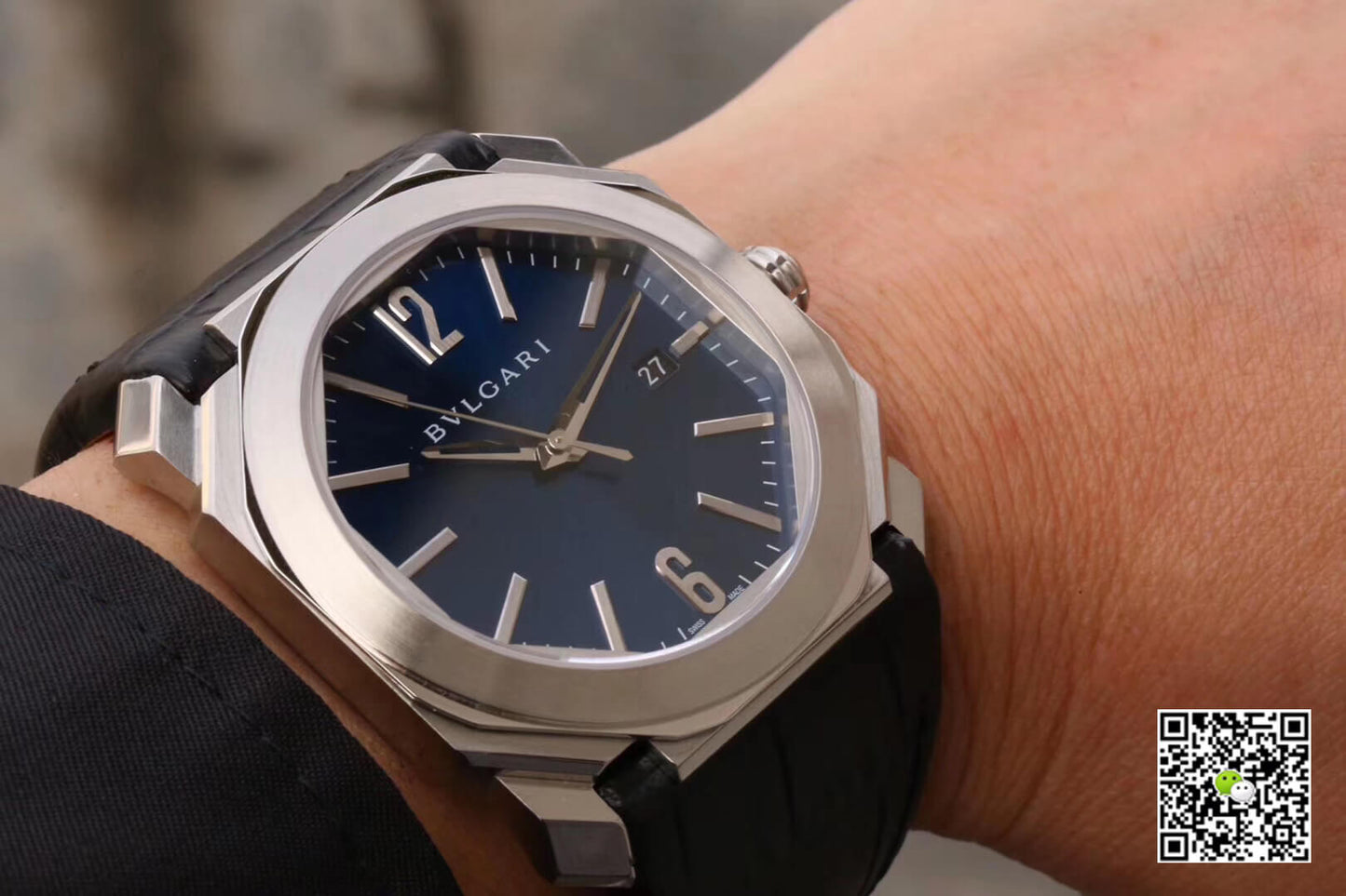 Bvlgari Octo 102429 BGO38C3SLD Dark Blue Dial