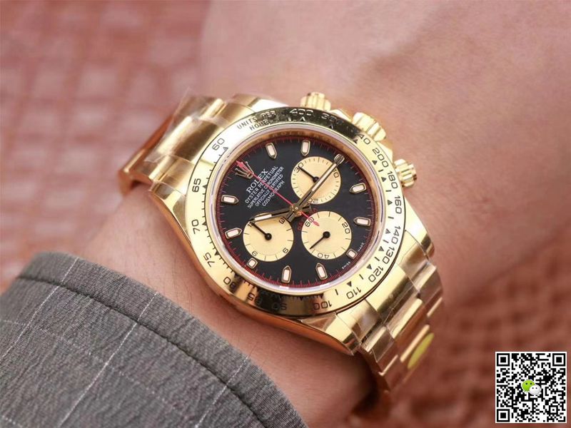 Rolex Daytona M116508-0009 Noob Factory Black Dial 4130 Movement