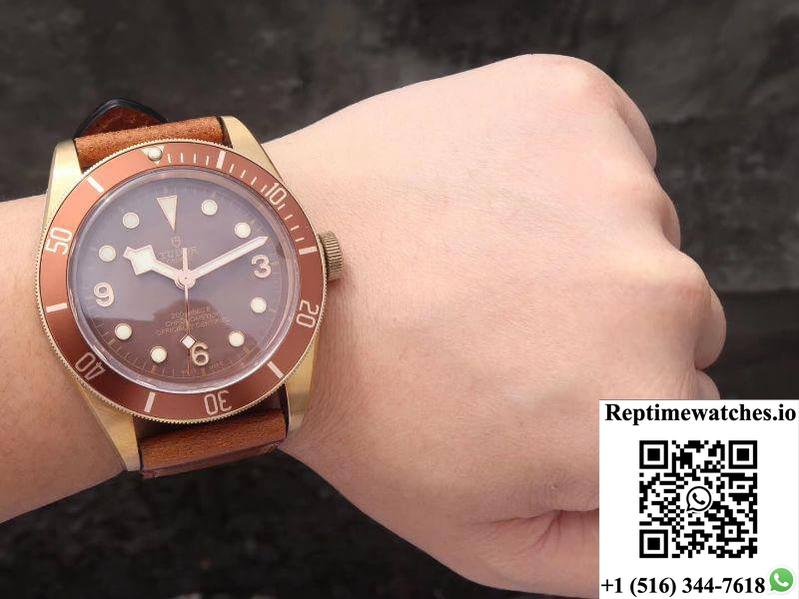 Tudor Heritage Black Bay Bronze 79250B Xf Factory Brown Dial-Rep Time Watches