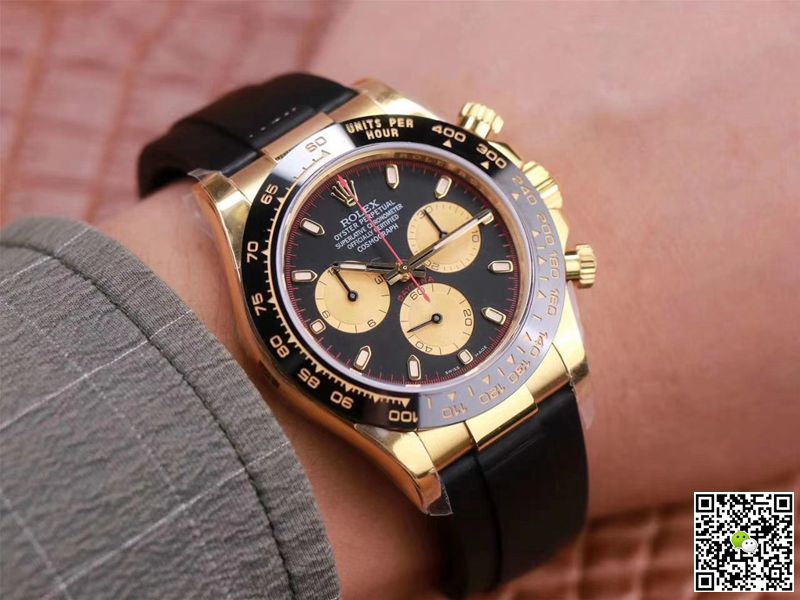Rolex Daytona M116518LN-0047 Noob Factory Black Dial 4130 Movement