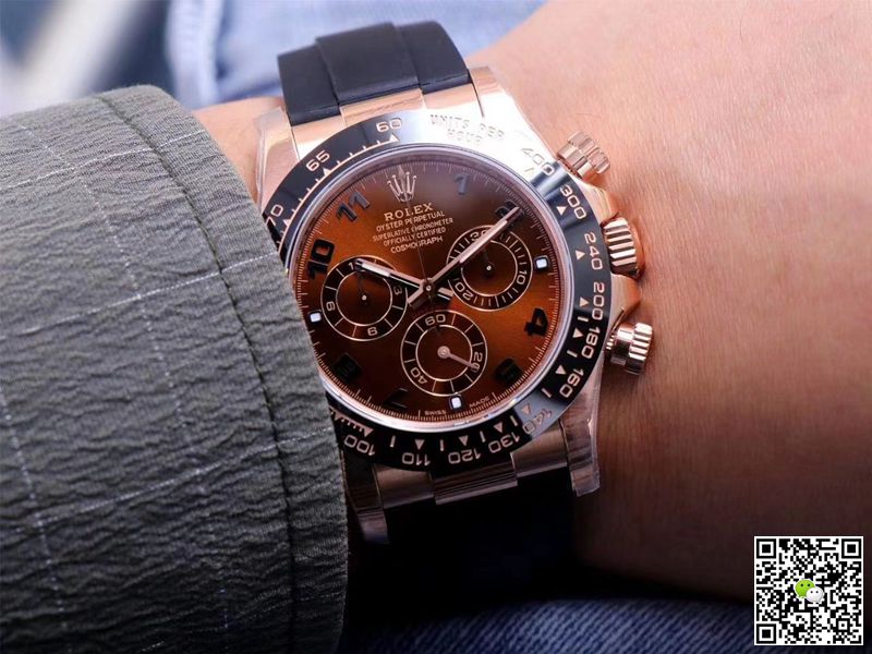 Rolex Daytona M116515LN-0015 Noob Factory Brown Dial 4130 Movement