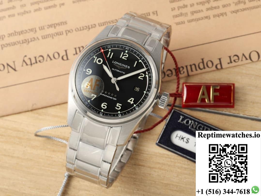 Longines Spirit L3.811.4.53.6 Af Factory Black Dial-Rep Time Watches