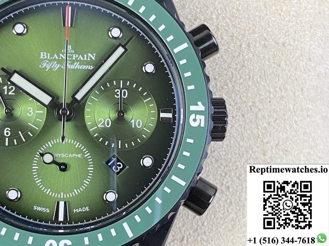 Blancpain Fifty Fathoms 5200-0153-B52A Gs Factory Green Dial-Rep Time Watches
