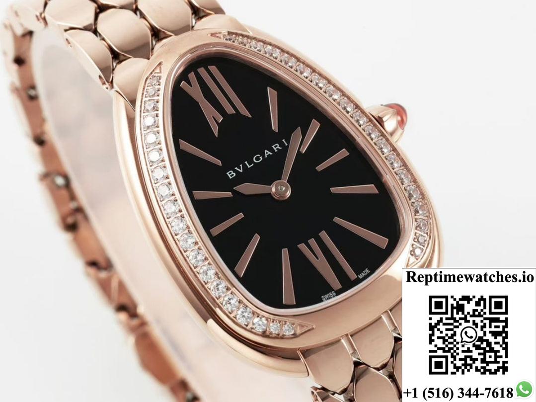 Bvlgari Serpenti 103453 Bv Factory Rose Gold Color Case-Rep Time Watches