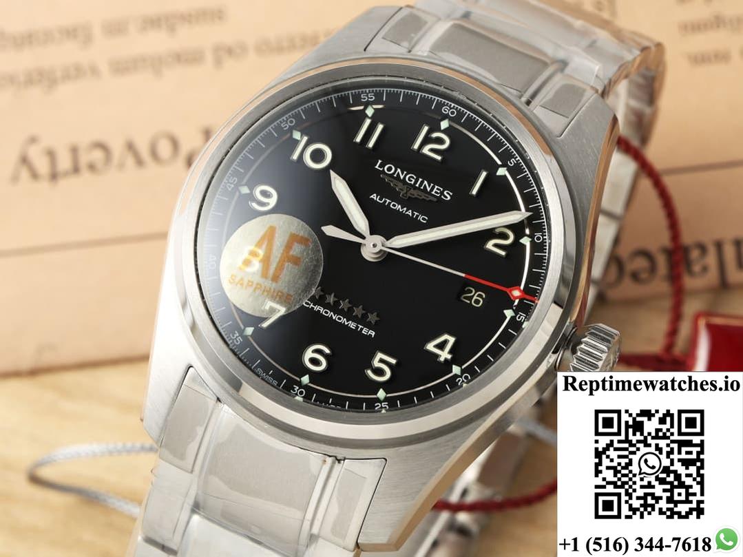 Longines Spirit L3.811.4.53.6 Af Factory Black Dial-Rep Time Watches