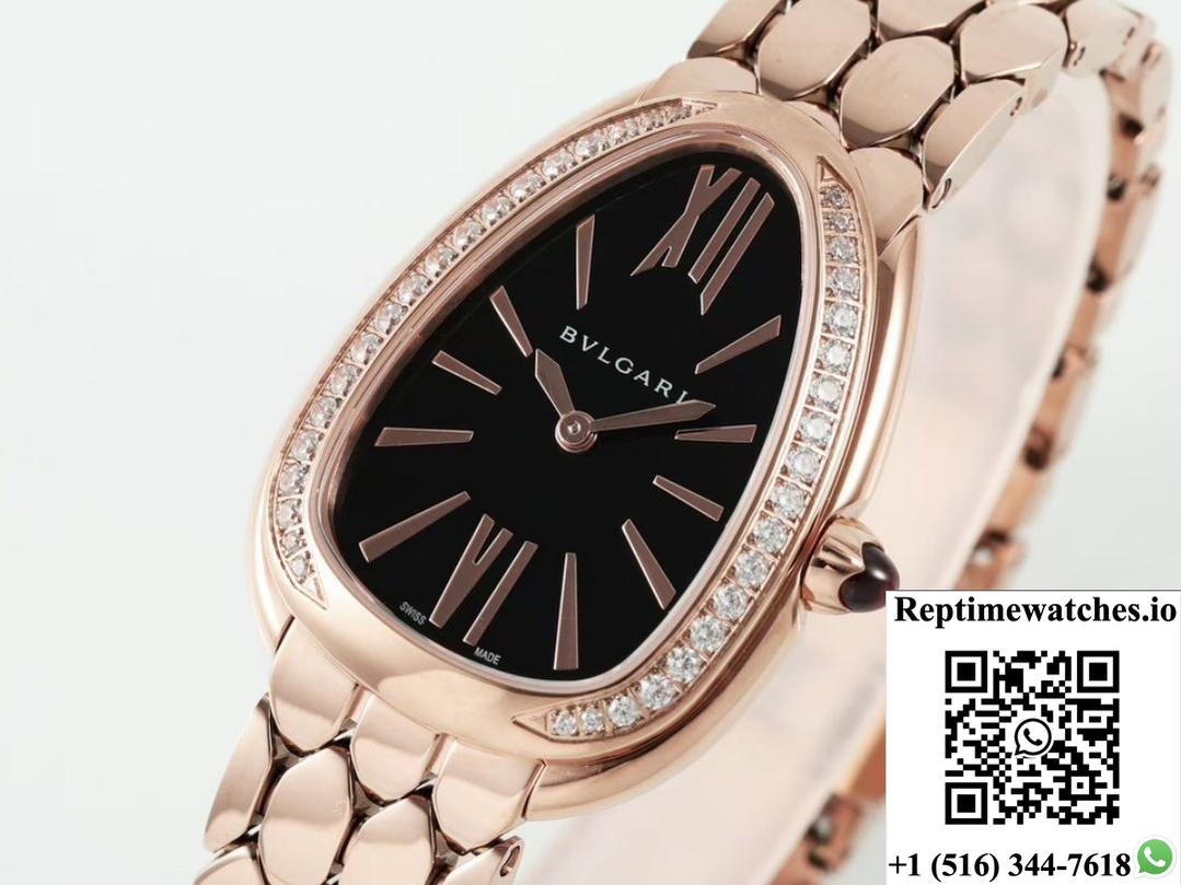 Bvlgari Serpenti 103453 Bv Factory Rose Gold Color Case-Rep Time Watches