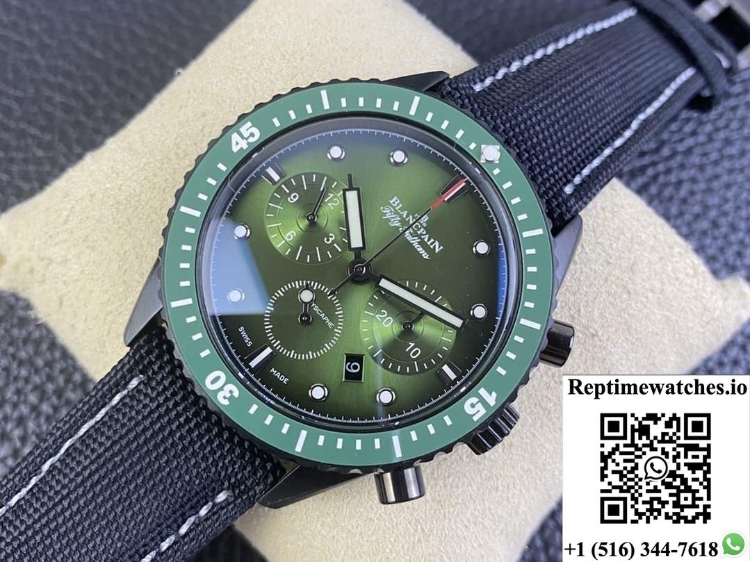 Blancpain Fifty Fathoms 5200-0153-B52A Gs Factory Green Dial-Rep Time Watches