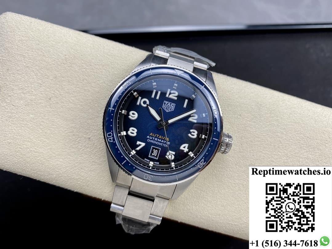 Tag Heuer Autavia Wbe5116.Eb0173 Blue Dial-Rep Time Watches
