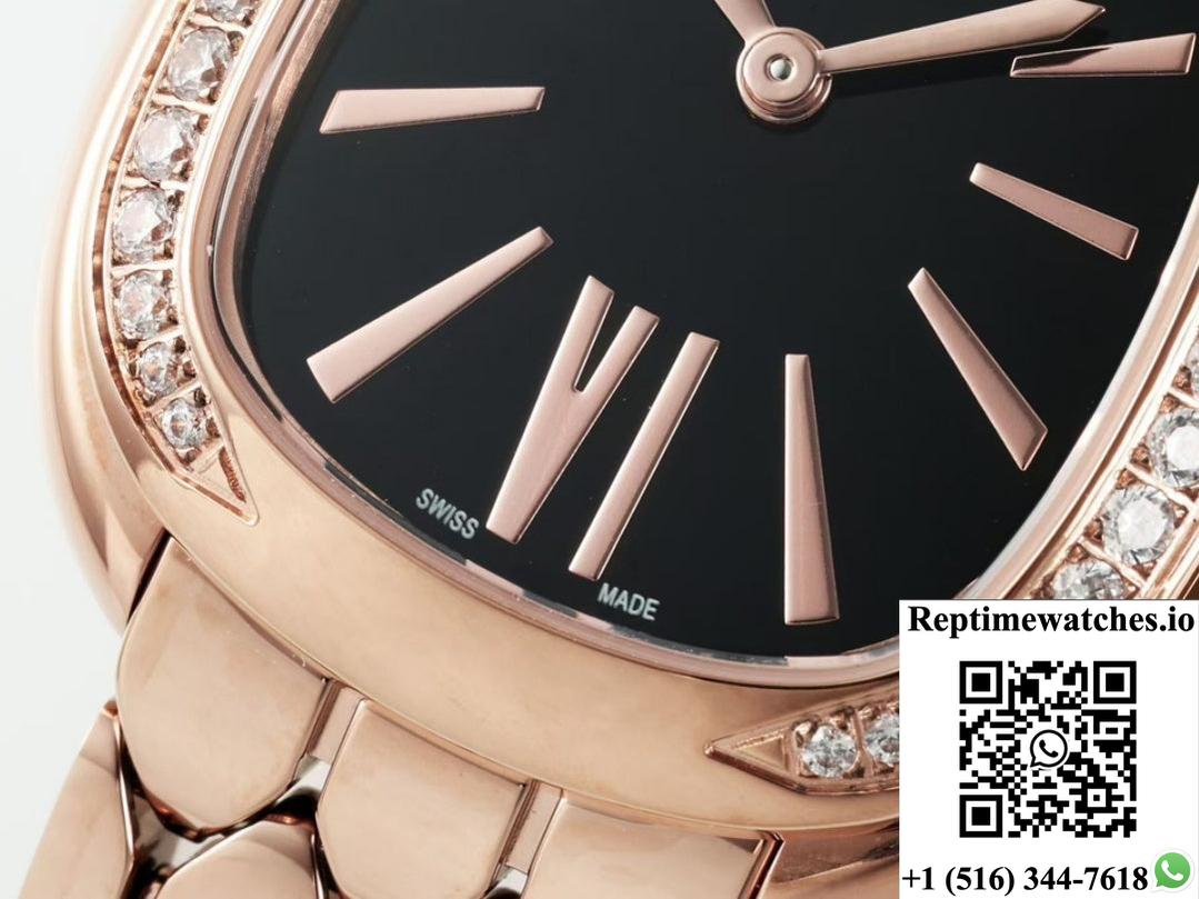Bvlgari Serpenti 103453 Bv Factory Rose Gold Color Case-Rep Time Watches