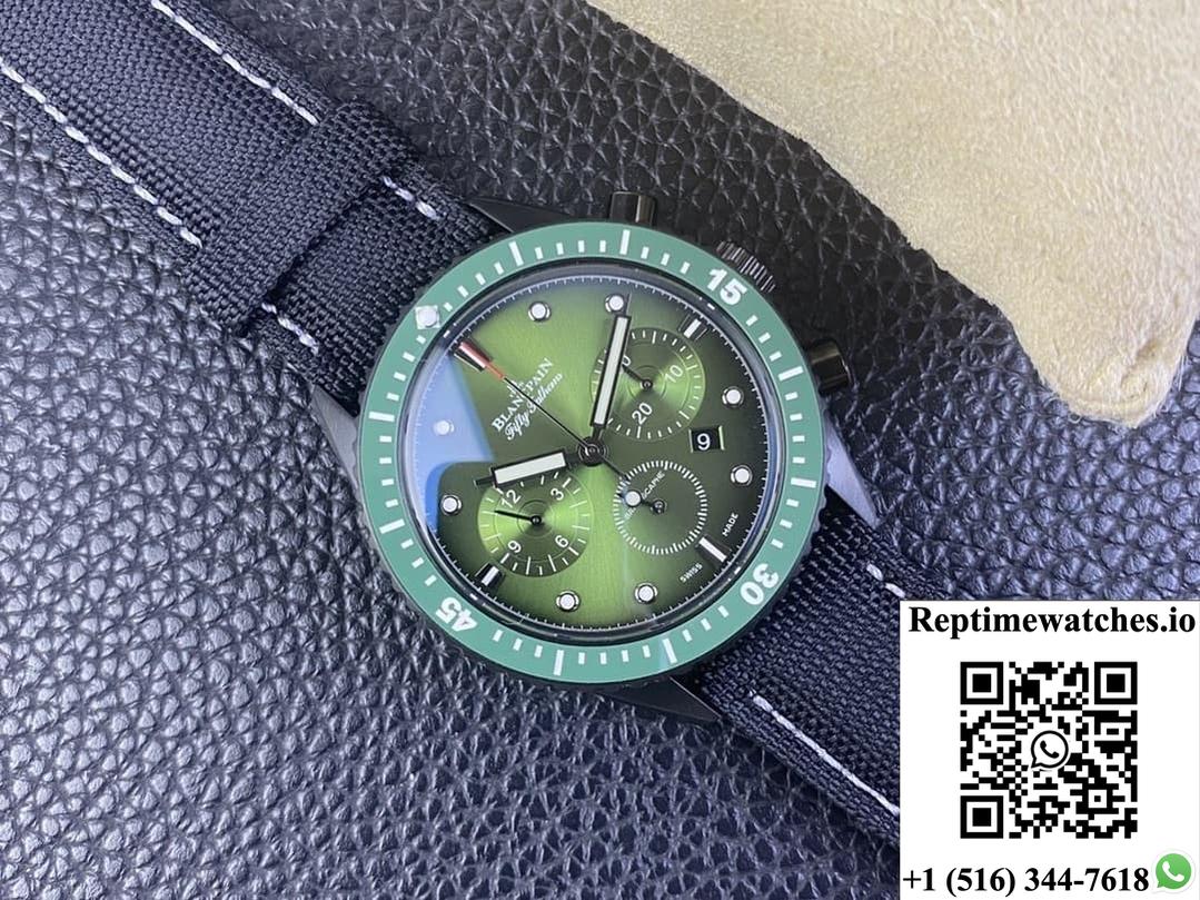 Blancpain Fifty Fathoms 5200-0153-B52A Gs Factory Green Dial-Rep Time Watches