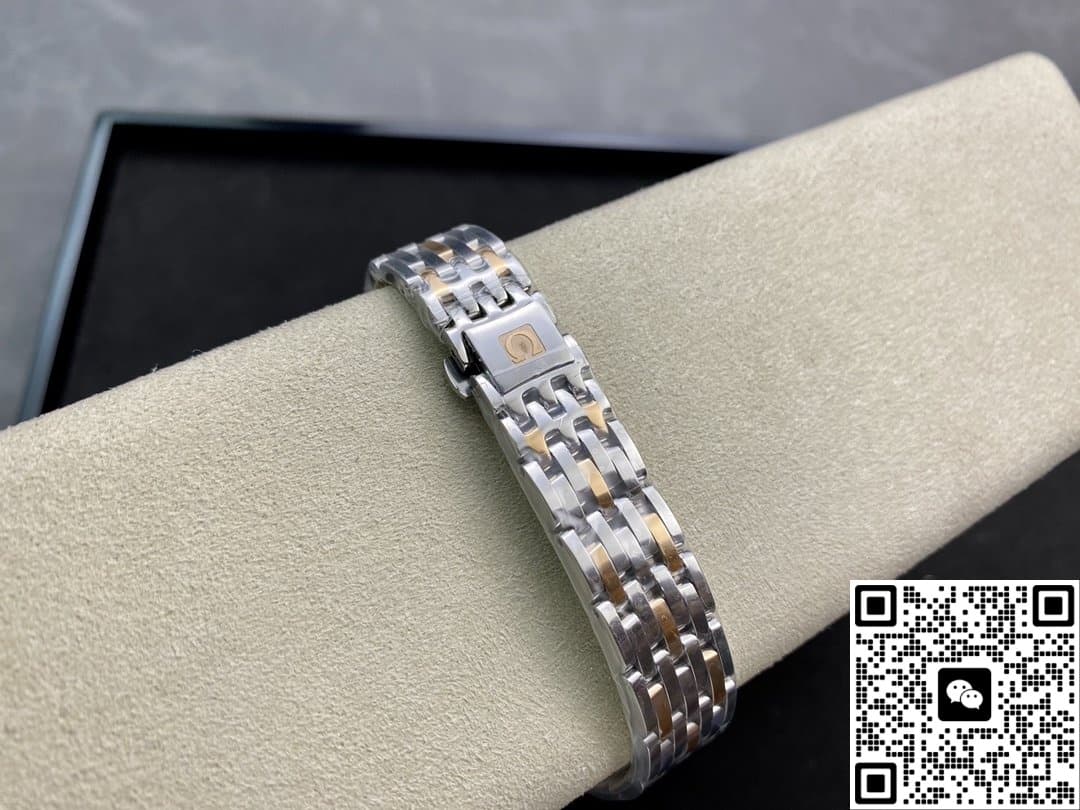 Omega De Ville 424.20.27.60.52.002 3S factory two-color strap
