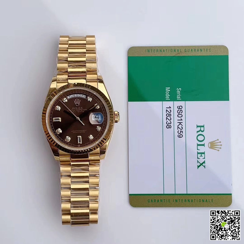 Rolex Day-Date M128238-0022 Yellow Gold EW Factory Gray Dial