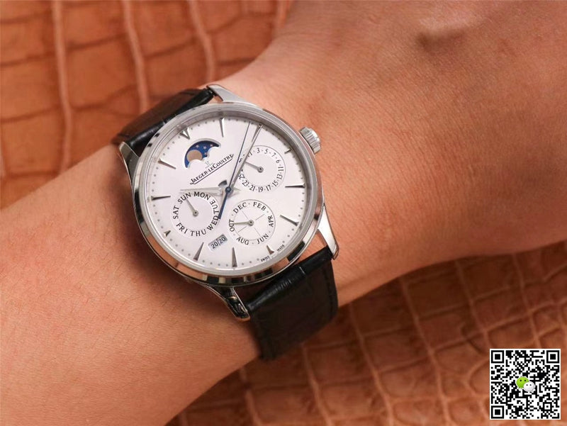 Jaeger-LeCoultre Master Ultra Thin Moon Perpetual Calendar 130842J V9 Factory White Dial