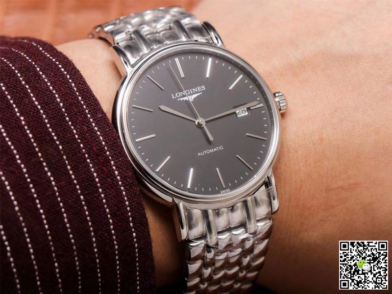 RM Factory Longines Presence L4.921.4.52.6 Stainless Steel Black Dial