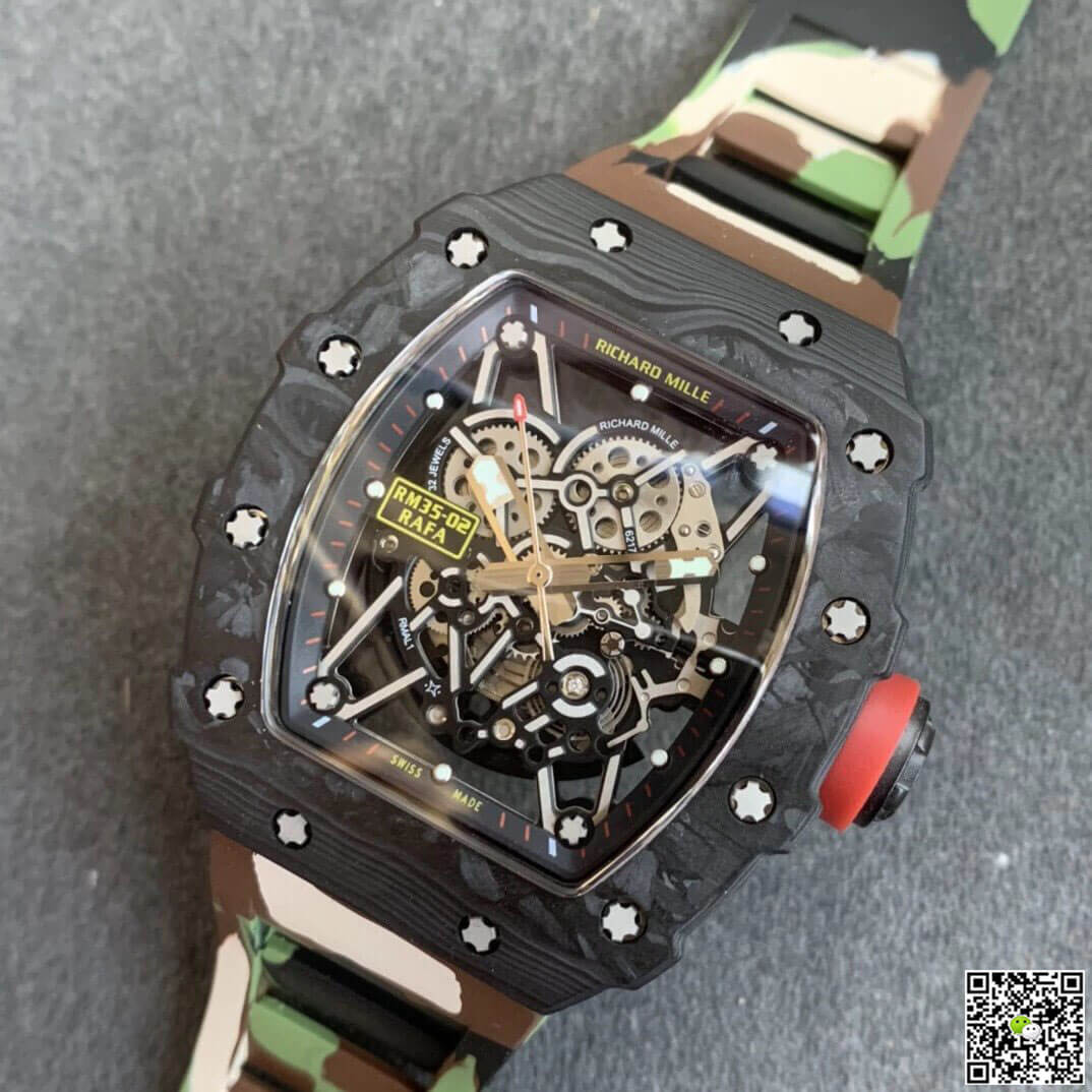 Richard Mille RM35-02 KV Factory V3 Carbon Fiber Camouflage Strap