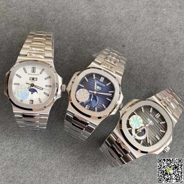Patek Philippe Nautilus 5726/1A-010 Moonphase GR Factory Stainless Steel Strap