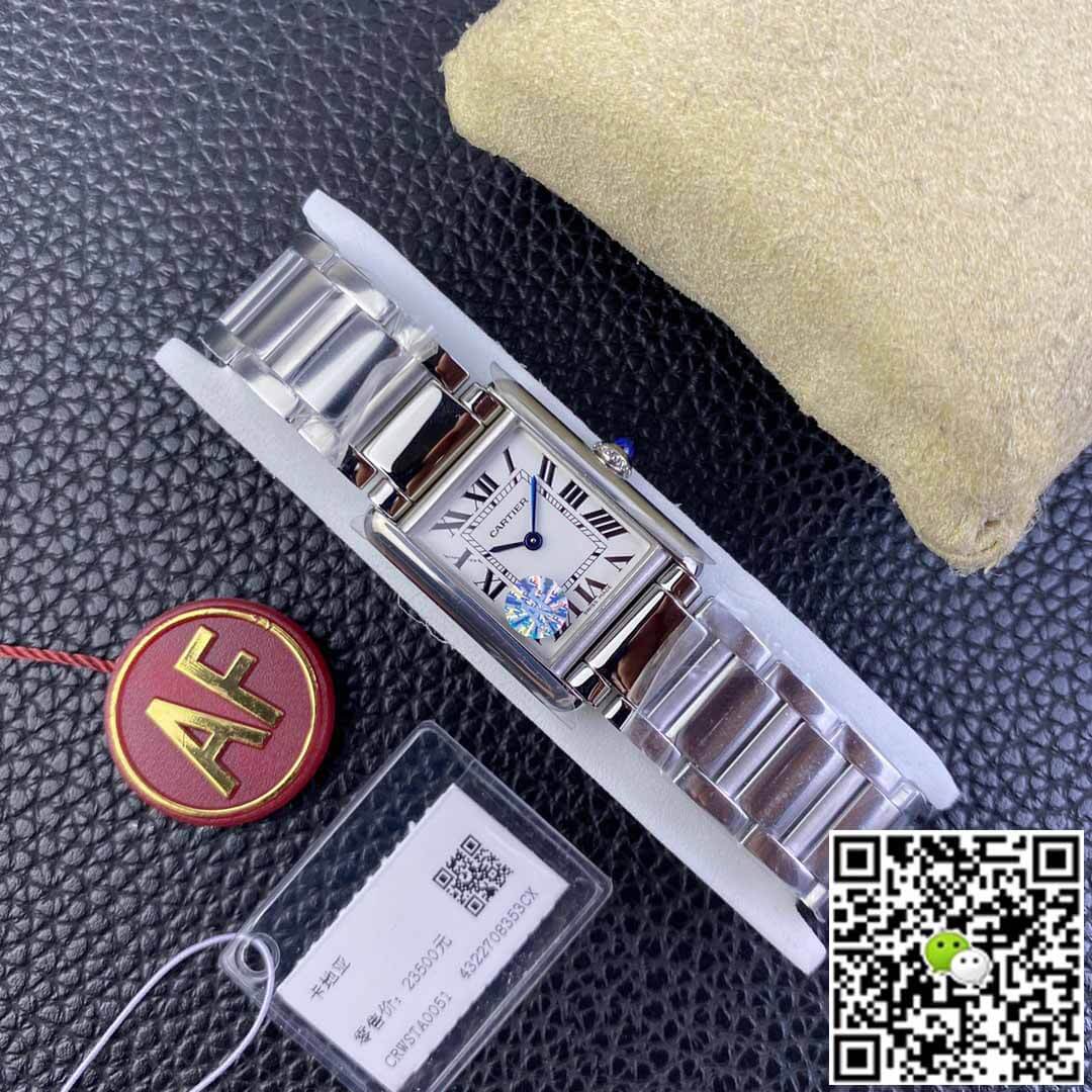 Cartier Tank WSTA0051 AF Factory Silver White Dial