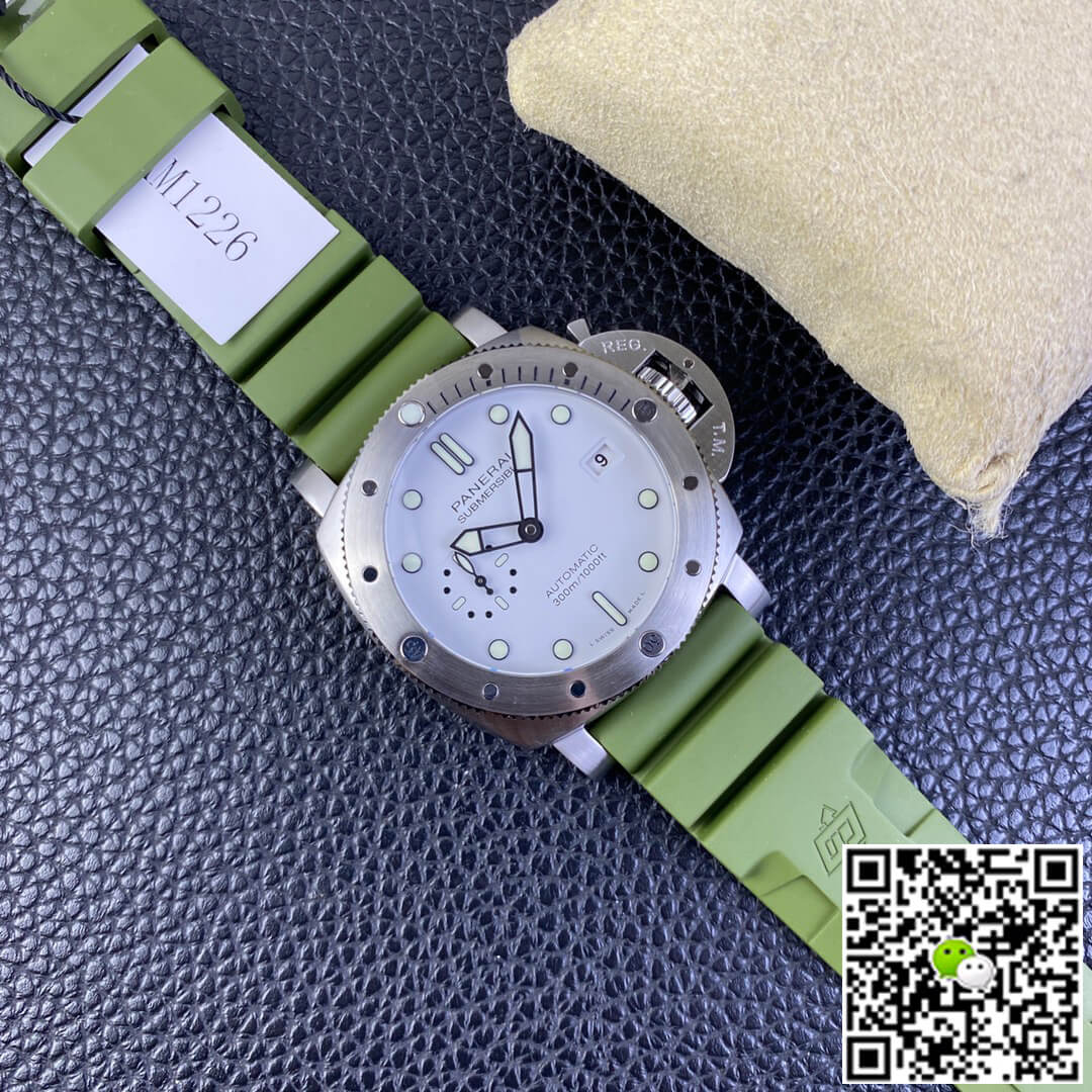 SBF Panerai Submersible PAM01226 VS Factory Green Strap
