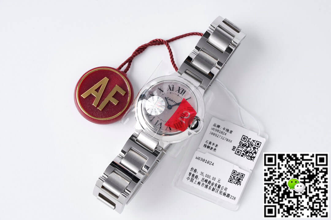 Ballon Bleu De Cartier 28MM AF Factory Stainless Steel Strap