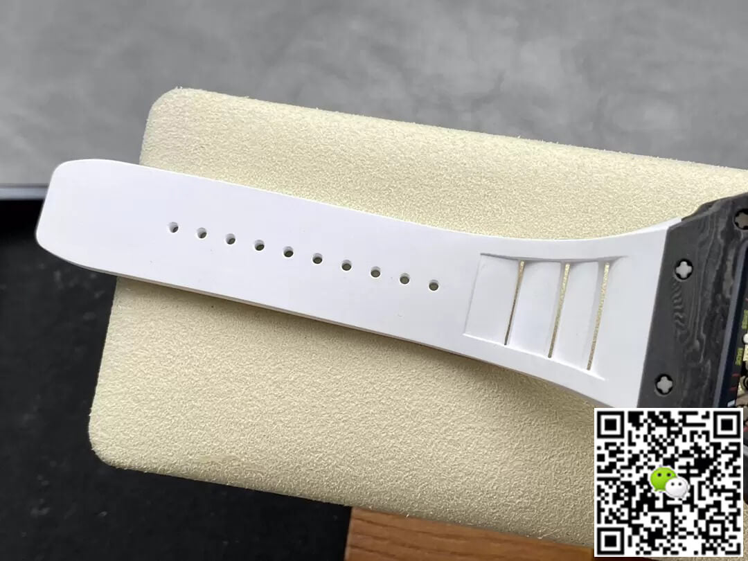 Richard Mille RM35-02 Carbon Fiber T+ Factory White Rubber Strap