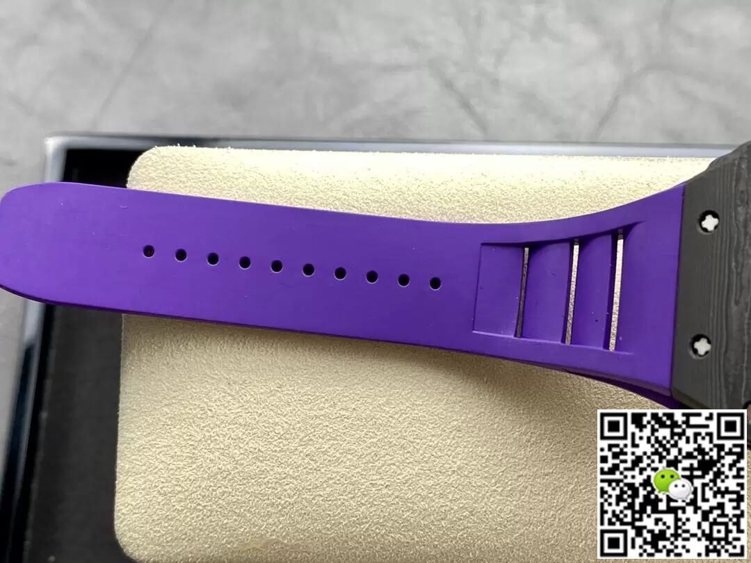 Richard Mille RM35-02 T+ Factory NTPT Carbon Fiber Purple Rubber Strap