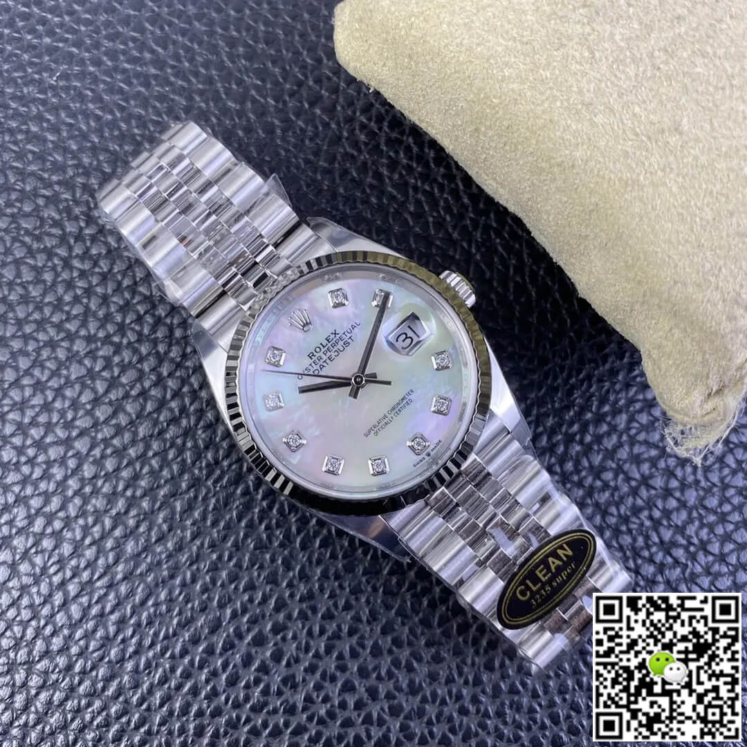 Rolex Datejust M126234-0019 36MM Clean Factory Mother-of-pearl Dial