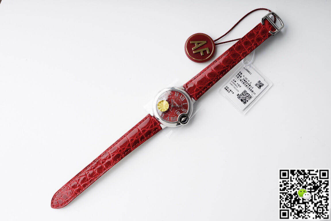 Ballon Bleu De Cartier WSBB0022 33MM AF Factory Red Strap