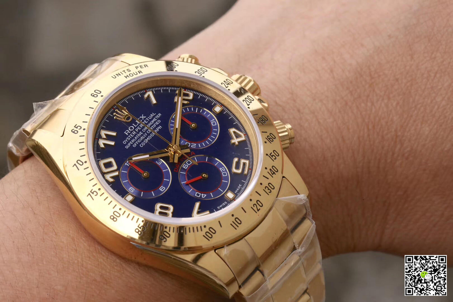 Rolex Daytona Cosmograph 116528 JH Factory Full Gold Blue Dial