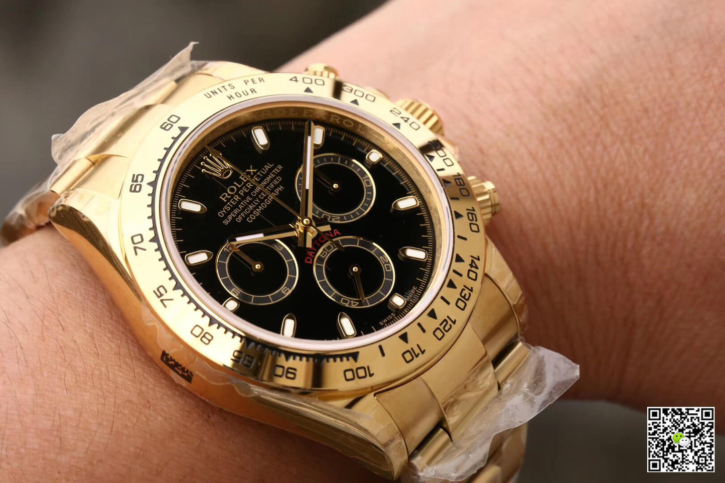 Rolex Daytona Cosmograph M116508-0004 JH Factory Yellow Gold Black Dial