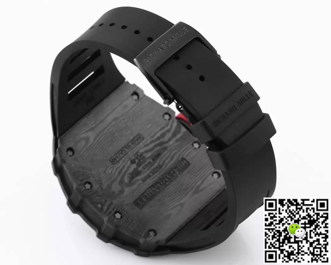 Richard Mille RM35-01 BBR Factory Black Rubber Strap