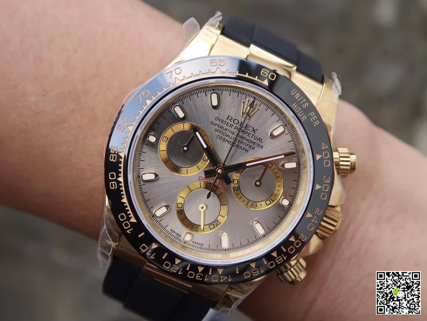 Rolex Daytona Cosmograph 116518LN JH Factory Silver Gray Dial