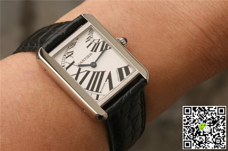 Cartier Tank W5200018 K11 Factory White Dial