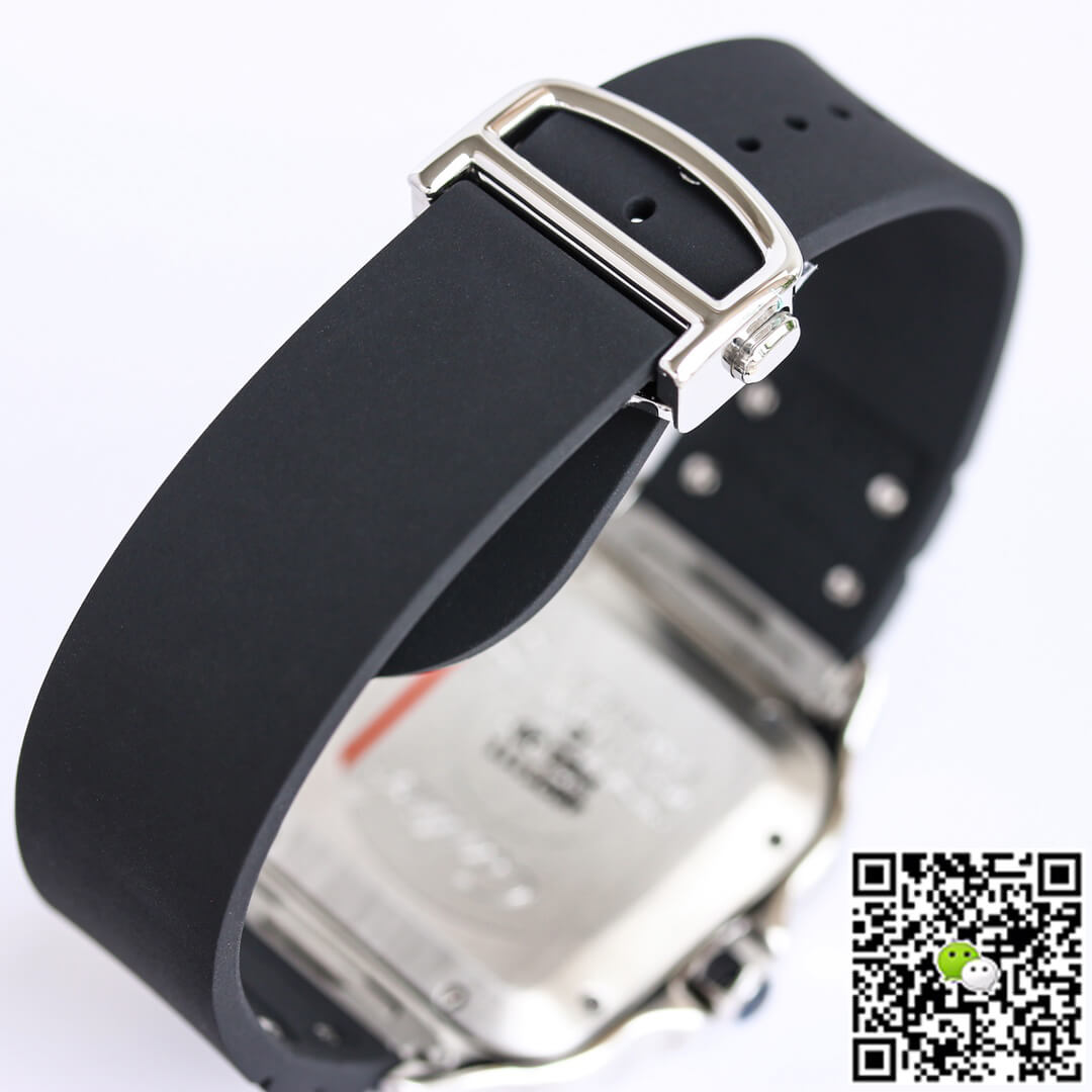 Cartier Santos WSSA0018 GF Factory V2 Rubber Strap White Dial