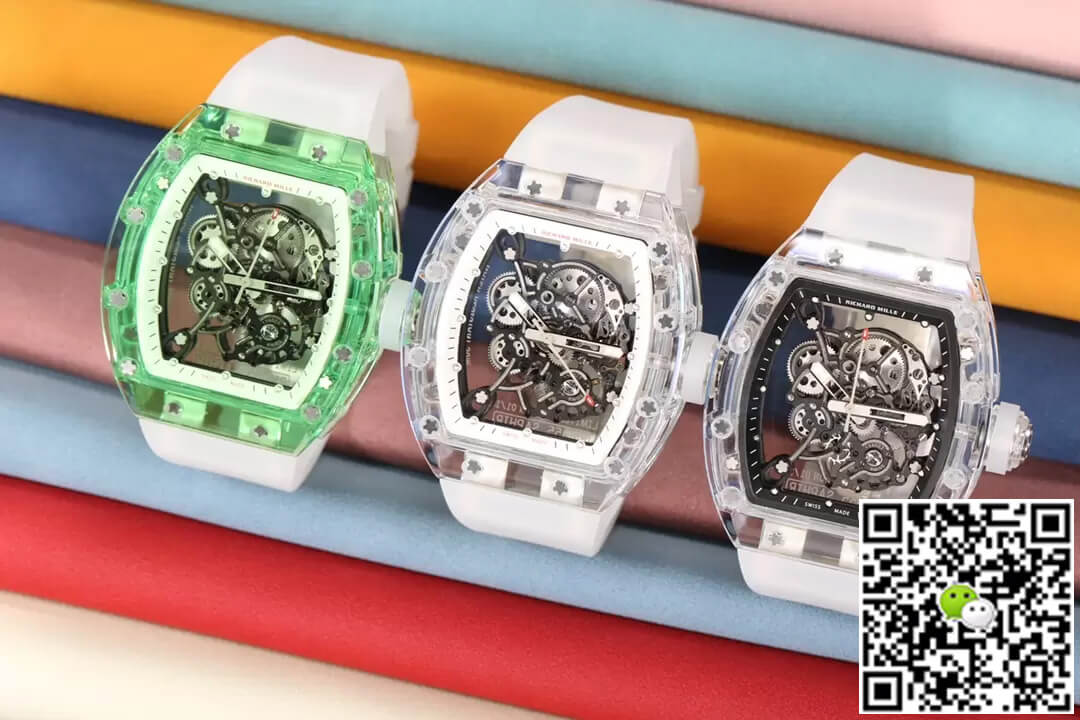 Richard Mille RM055 RM Factory Green Skeleton Dial