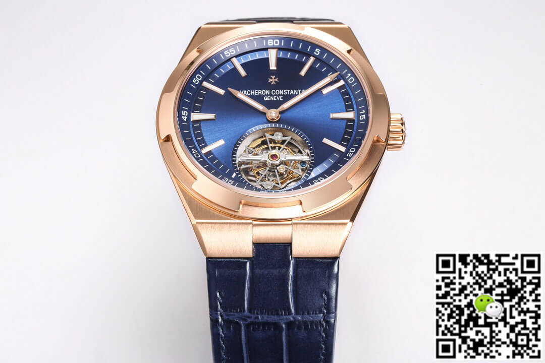 Vacheron Constantin Overseas Tourbillon 6000V/110R-B733 BBR Factory Blue Leather Strap