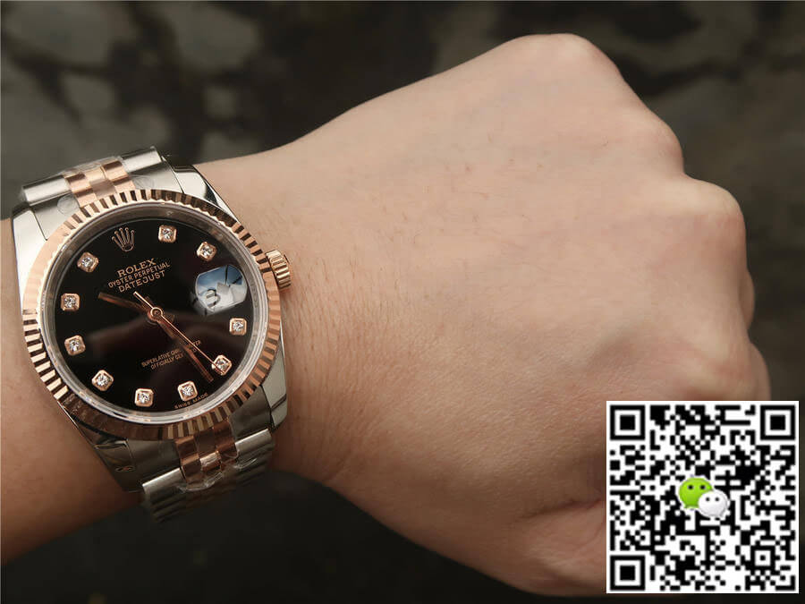 Rolex Datejust 116231 GM Factory Black Diamond Dial